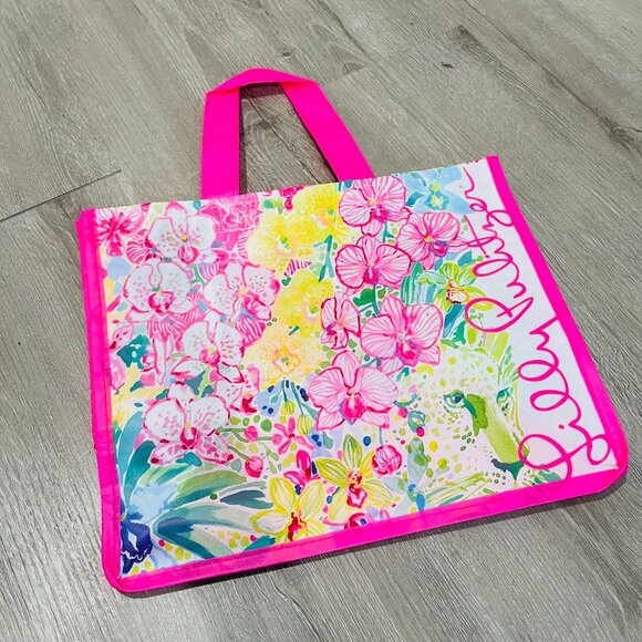 Lily Pulitzer Floral Garden Reusable Tote Bag - Picture 1 of 5